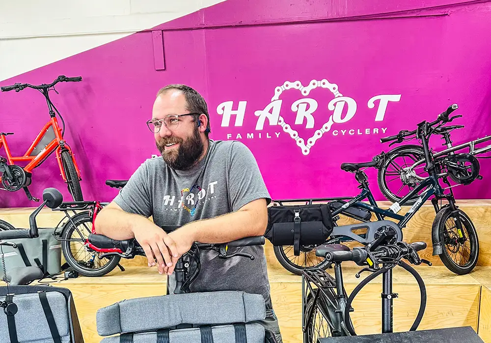 Inside Hardt Family Cyclery